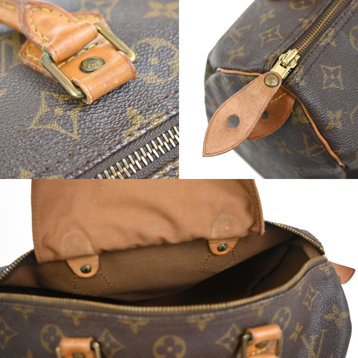 Louis Vuitton Speedy Monogram Canvas Brown Canvas Handbag (Pre-Owned)