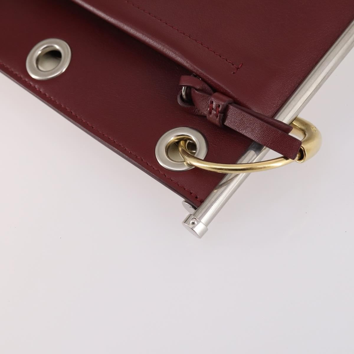 Chloe Roy Leather Burgundy Leather Bag (Pre-Owned)
