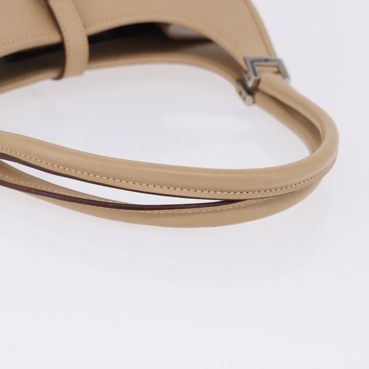 Gucci Jackie Leather Beige Leather Handbag (Pre-Owned)