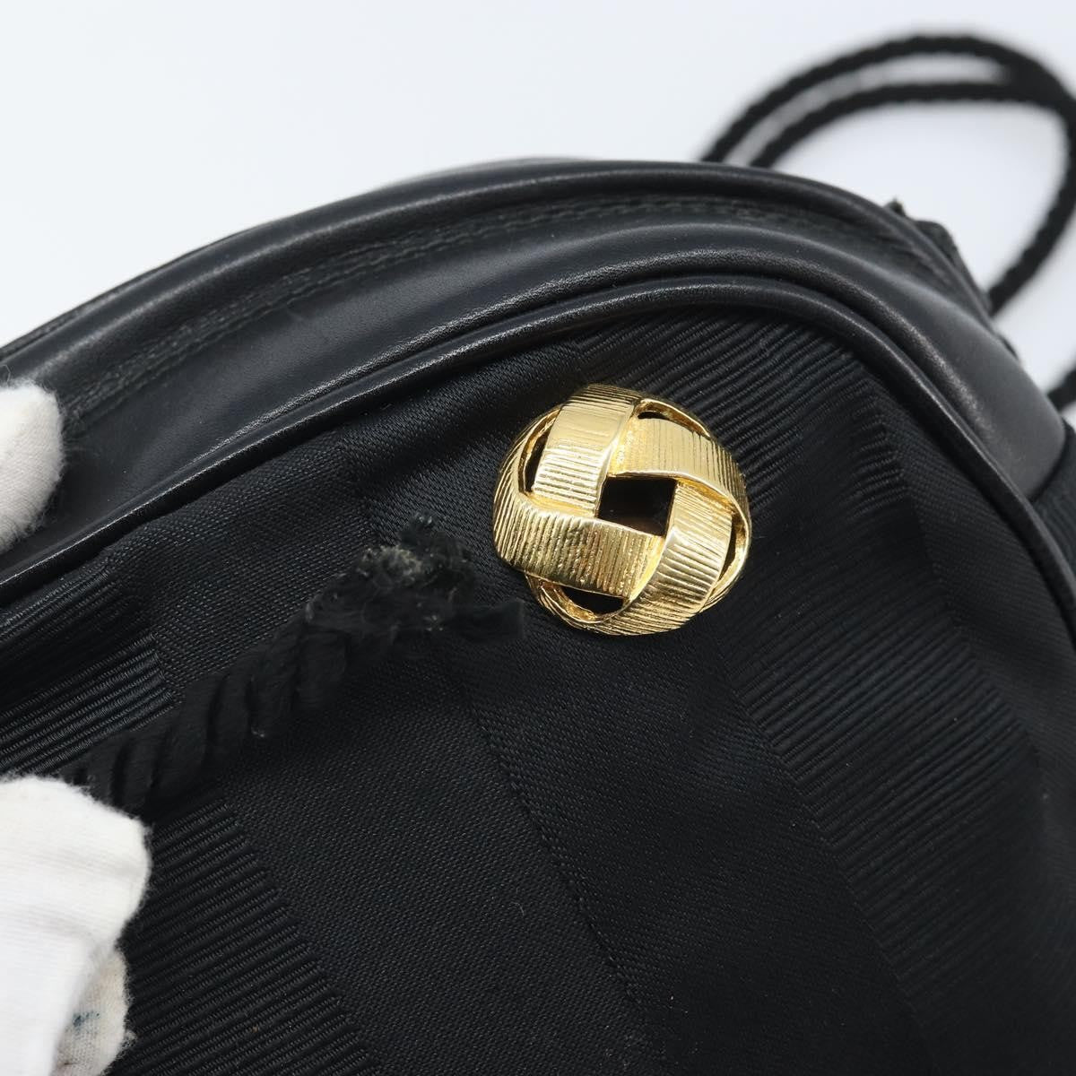 Salvatore Ferragamo Vintage Canvas Black Canvas Shoulder Bag Bag (Pre-Owned)
