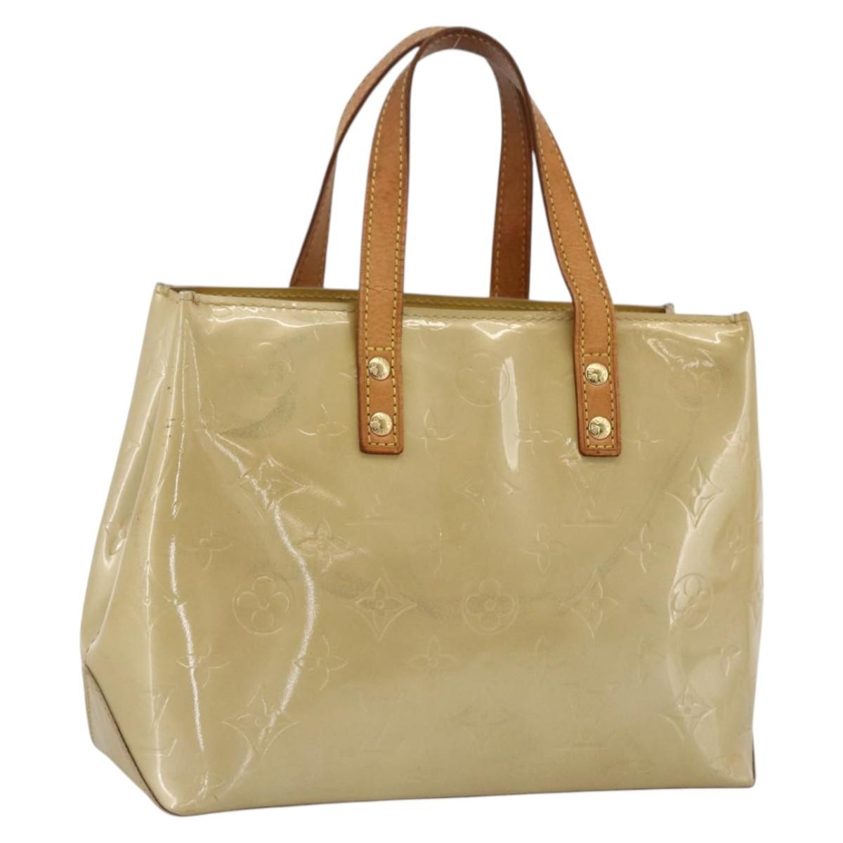 Louis Vuitton Reade Monogram Vernis Beige Patent_Leather Handbag (Pre-Owned)