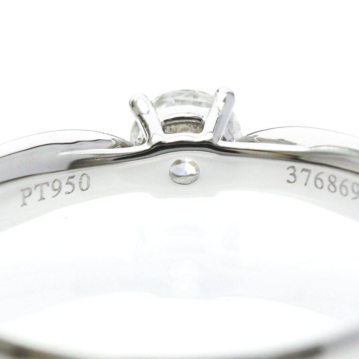 Tiffany & Co. Harmony Solitaire Platinum And Pave Diamonds With Rbc Diamond G/Vs1 Silver Platinum Ring Jewelry (Pre-Owned)
