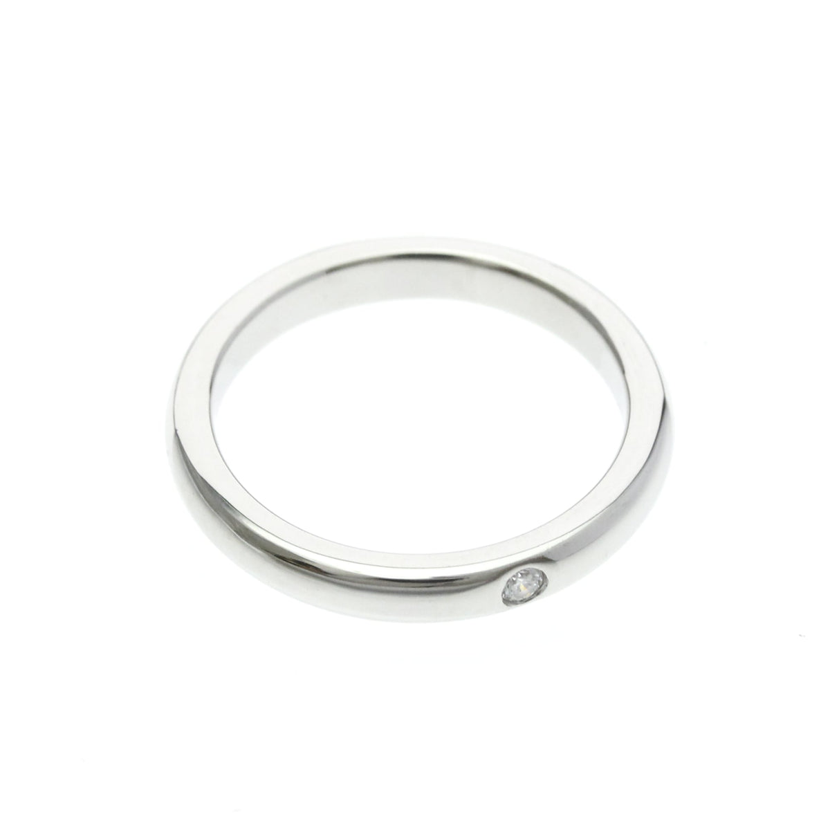 Tiffany & Co. Classic Wedding Band Platinum Silver Platinum Ring Jewelry (Pre-Owned)