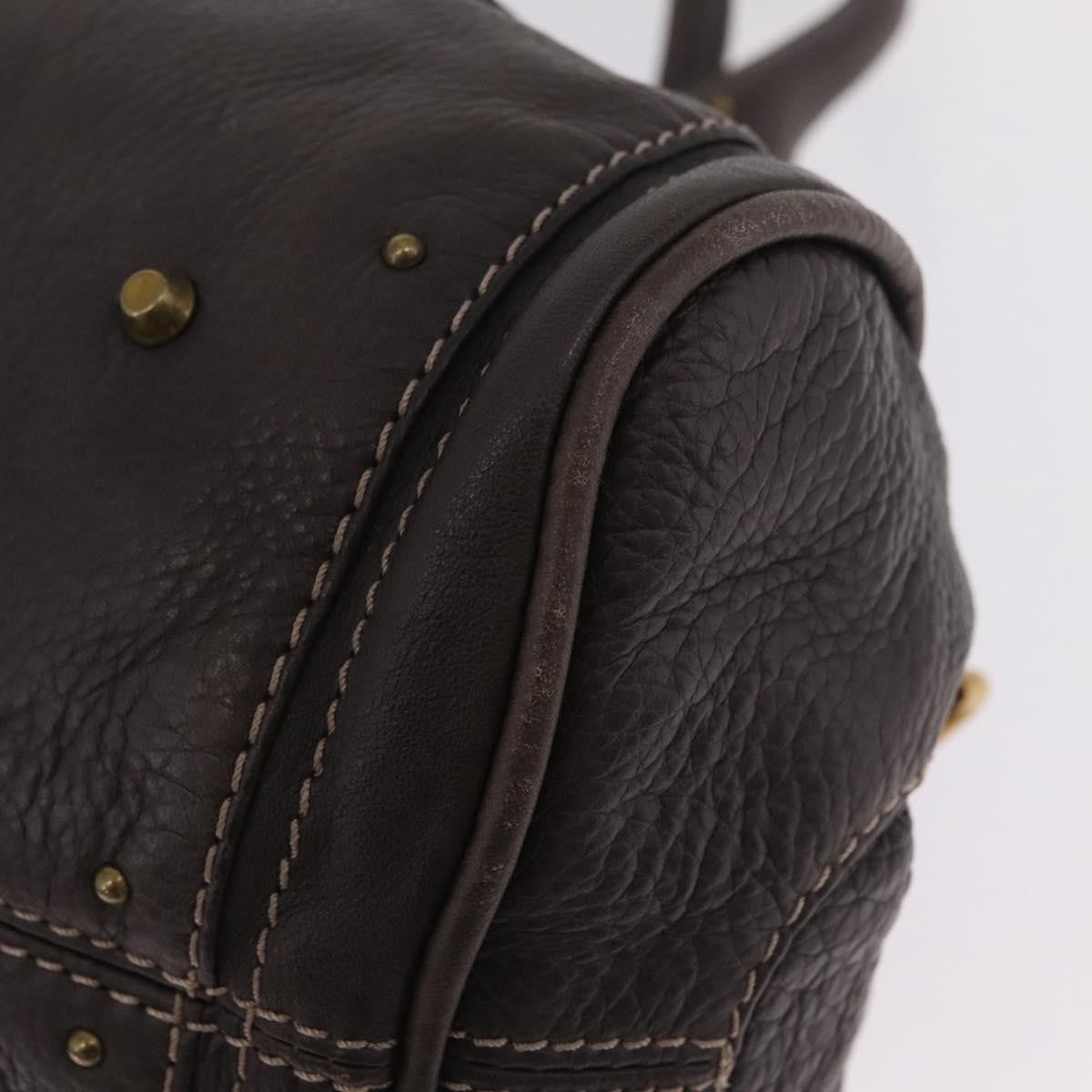 Chloe Paddington Lock Leather Brown Leather Handbag (Pre-Owned)