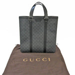 Gucci Gg Supreme Black Canvas Tote Bag (Pre-Owned)