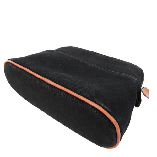 Hermès Bolide Black Cotton Clutch Bag (Pre-Owned)
