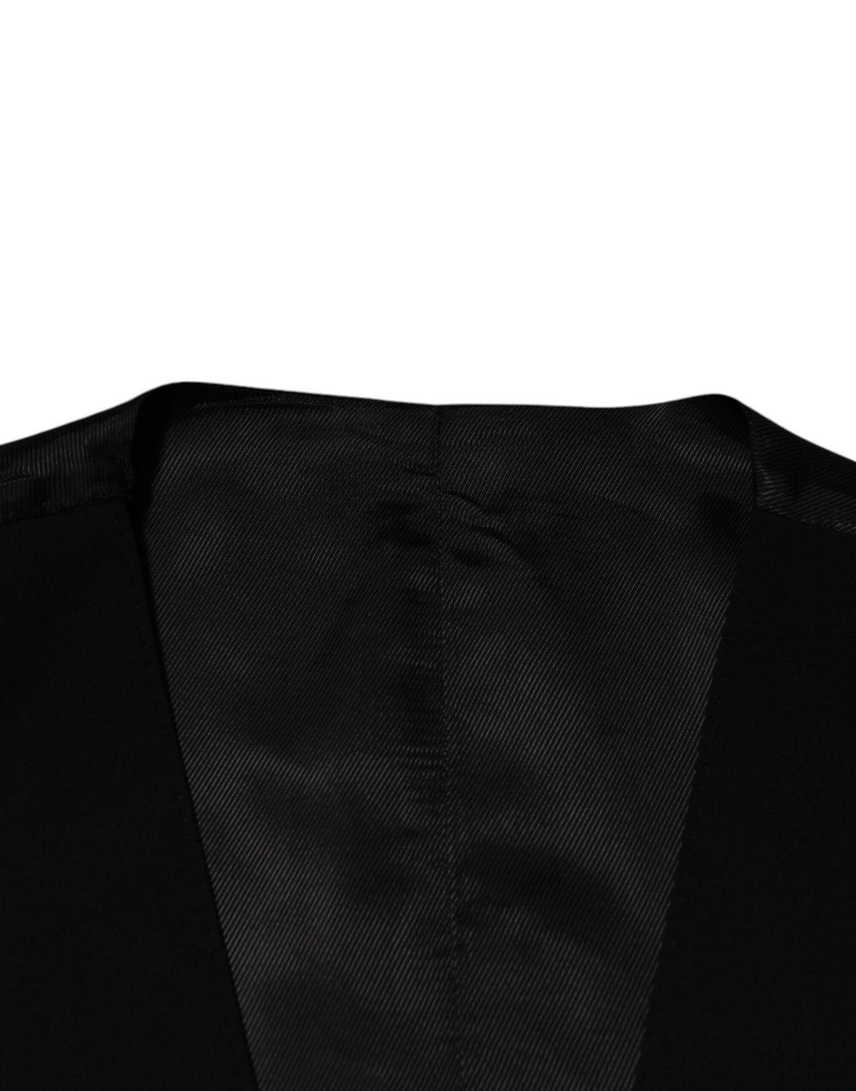 Dolce & Gabbana Black Wool Dress Formal Men Waistcoat Men's Vest (Pre-Owned)