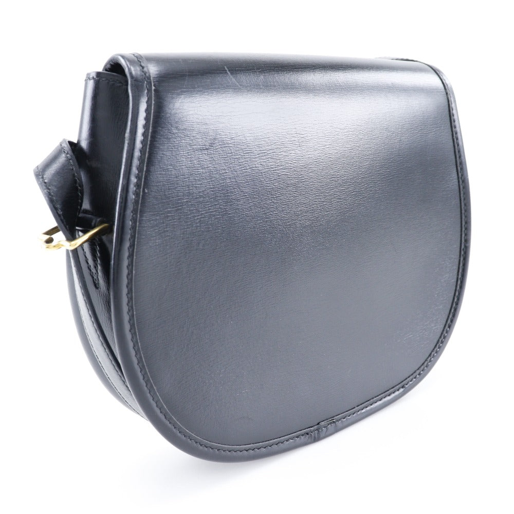 Hermès Lift Black Leather Shoulder Bag (Pre-Owned)