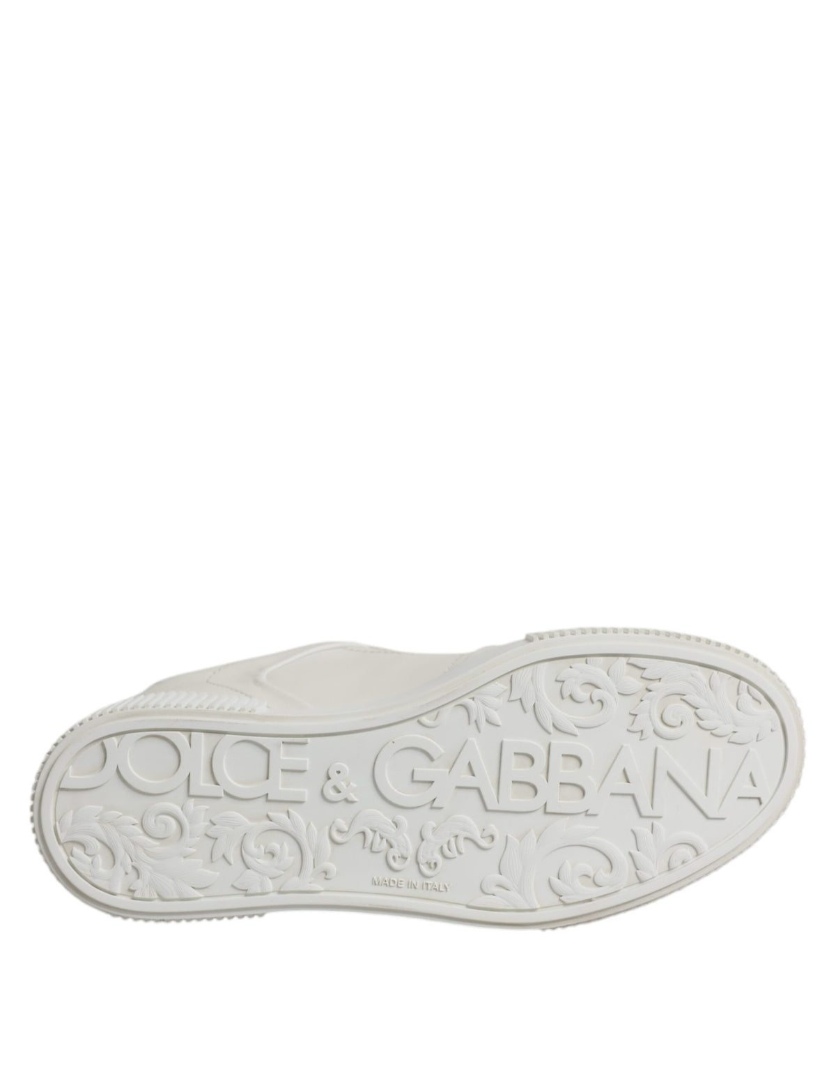 Dolce & Gabbana White Miami Leather Low Top Sneakers Women's Shoes (Pre-Owned)
