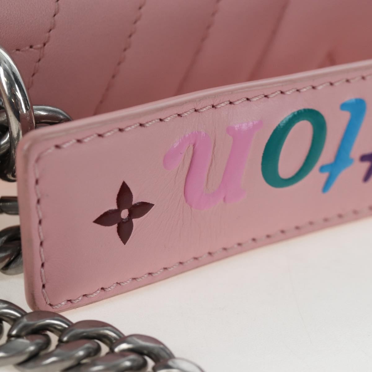 Louis Vuitton New Wave Chain Quilted Leather Pink Leather Handbag (Pre-Owned)