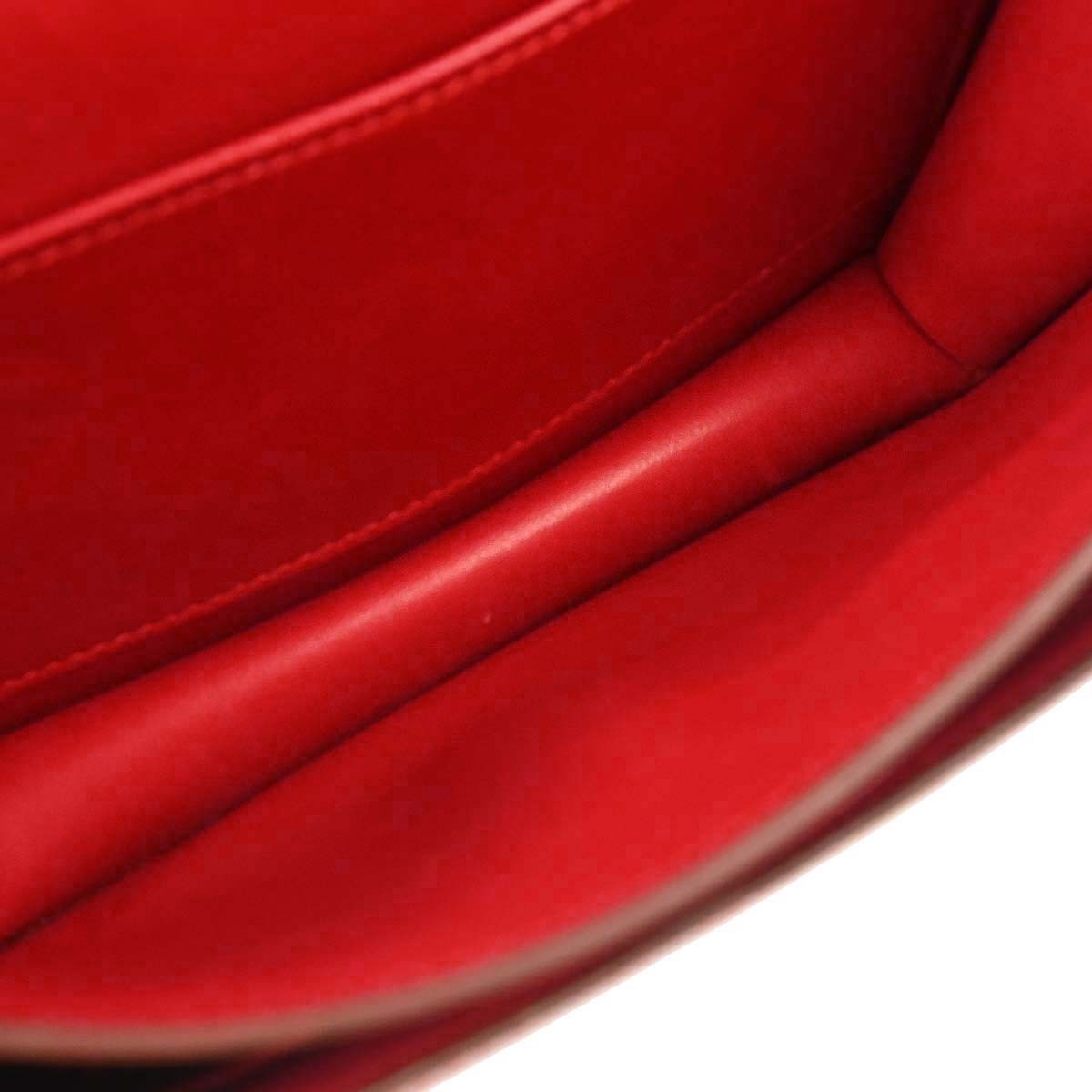 Hermes Constance Chamonix Red Leather Shoulder Bag Bag (Pre-Owned)