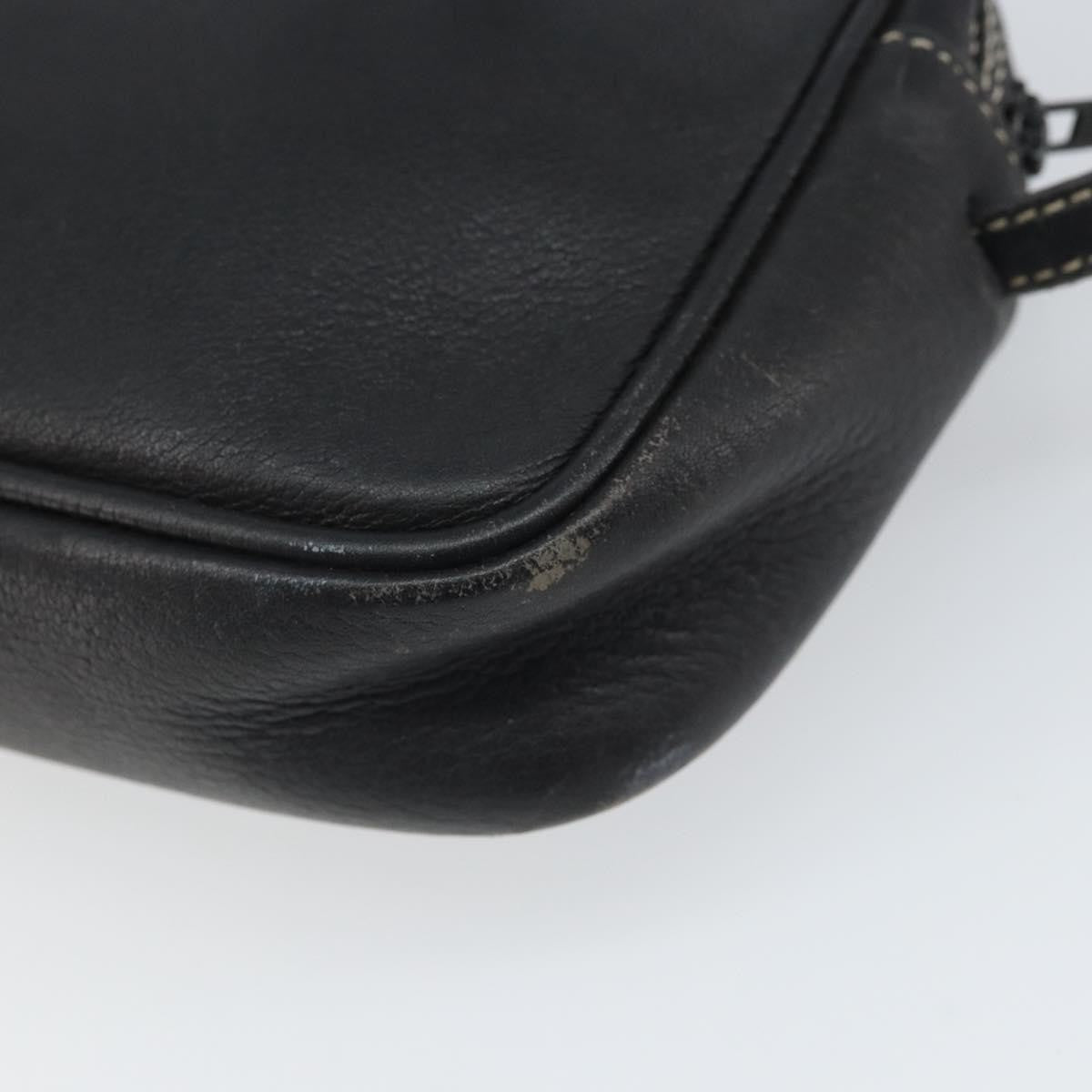 Christian Dior Cd Shoulder Bag Leather Navy Leather Shoulder Bag Bag (Pre-Owned)