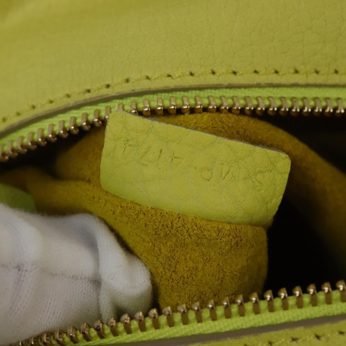 Celine Tie Knot Smooth Leather Yellow Leather Bag (Pre-Owned)