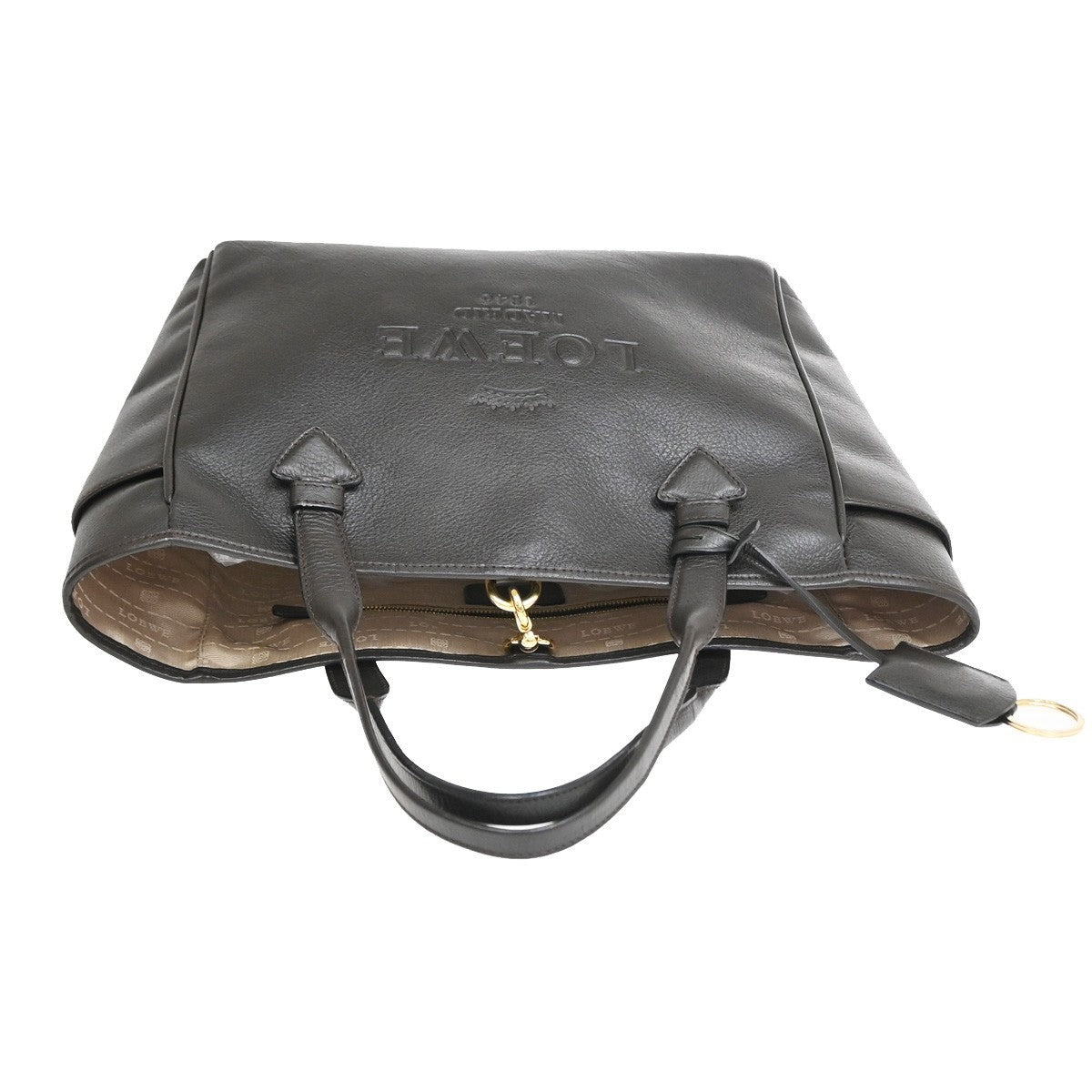 Loewe Heritage Leather Brown Leather Tote Bag Bag (Pre-Owned)