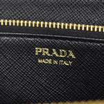 Prada Saffiano Black Leather Wallet  (Pre-Owned)