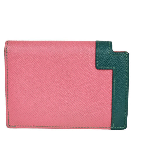 Hermès Camail Pink Leather Wallet  (Pre-Owned)