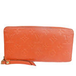 Louis Vuitton Zippy Wallet Orange Leather Wallet  (Pre-Owned)