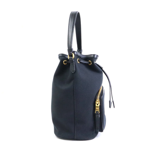 Prada Black Canvas Handbag (Pre-Owned)