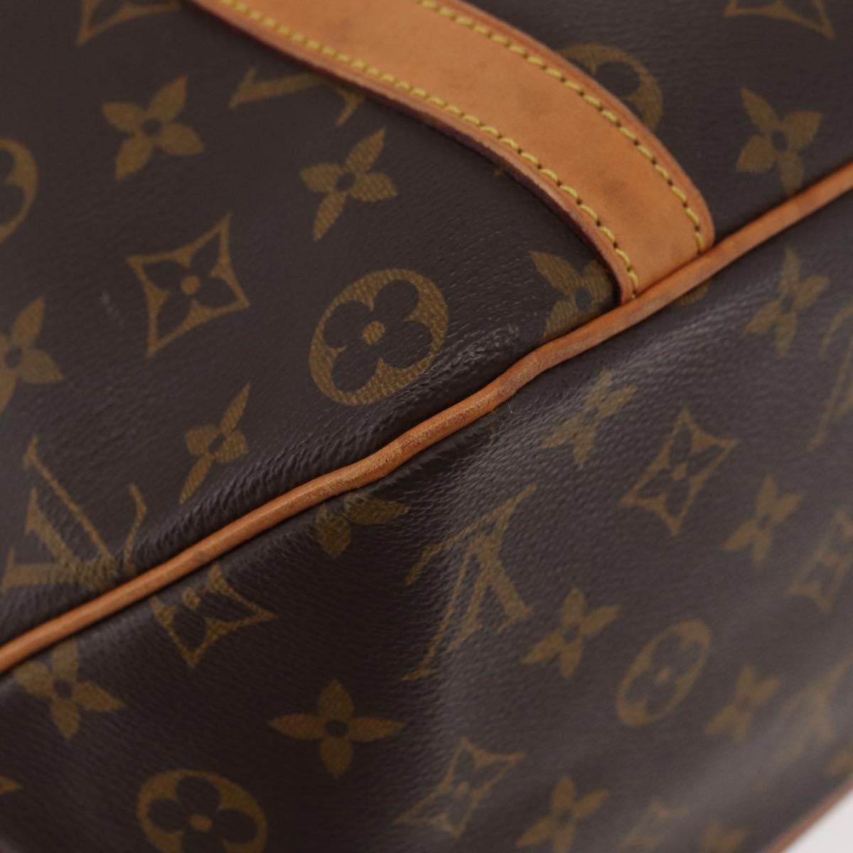 Louis Vuitton Shopping Sac Monogram Canvas Brown Canvas Handbag (Pre-Owned)