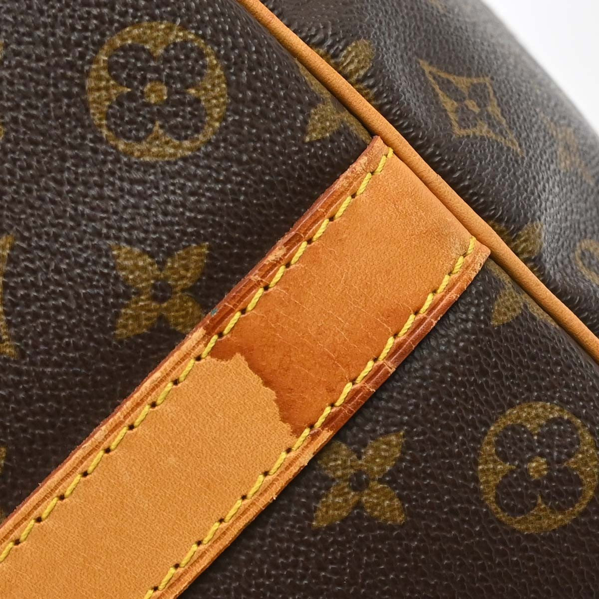 Louis Vuitton Keepall Bandouliere Monogram Canvas Brown Canvas Travel Bag Bag (Pre-Owned)