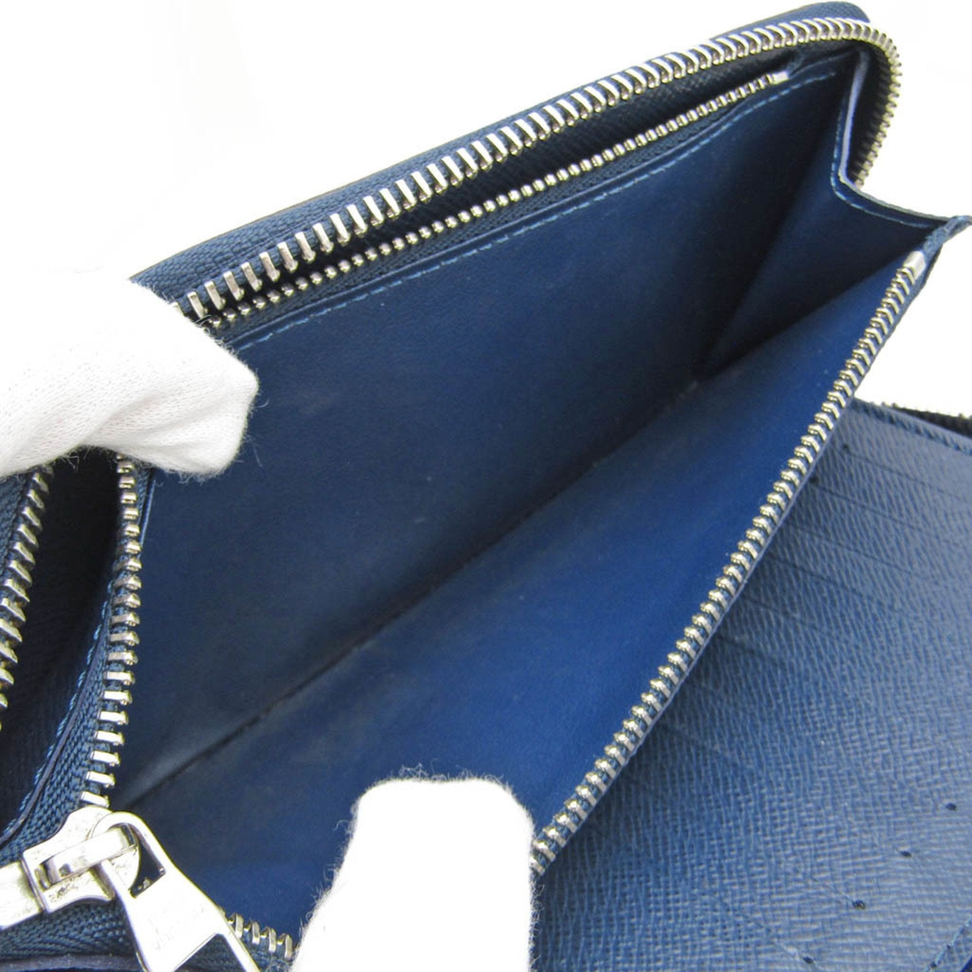 Louis Vuitton Zippy Wallet Vertical Navy Leather Wallet  (Pre-Owned)