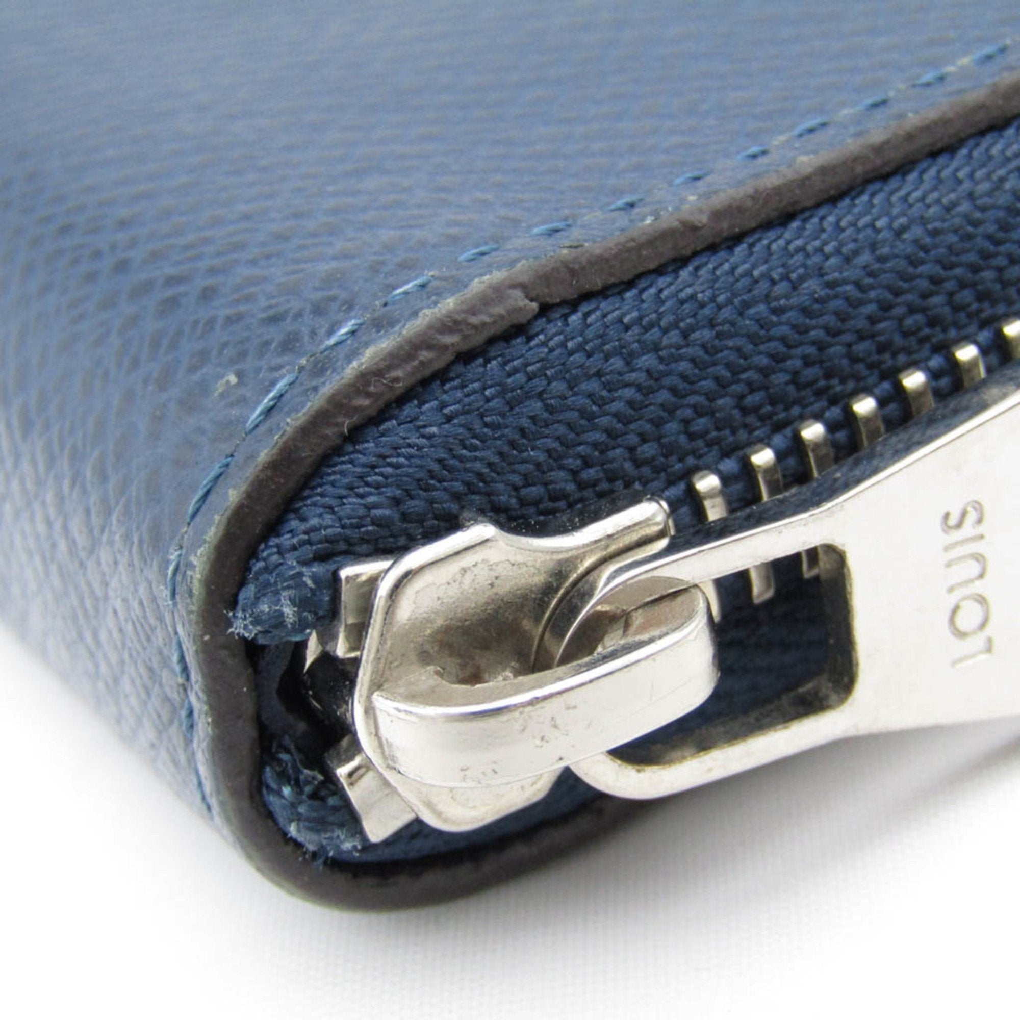 Louis Vuitton Zippy Wallet Vertical Navy Leather Wallet  (Pre-Owned)