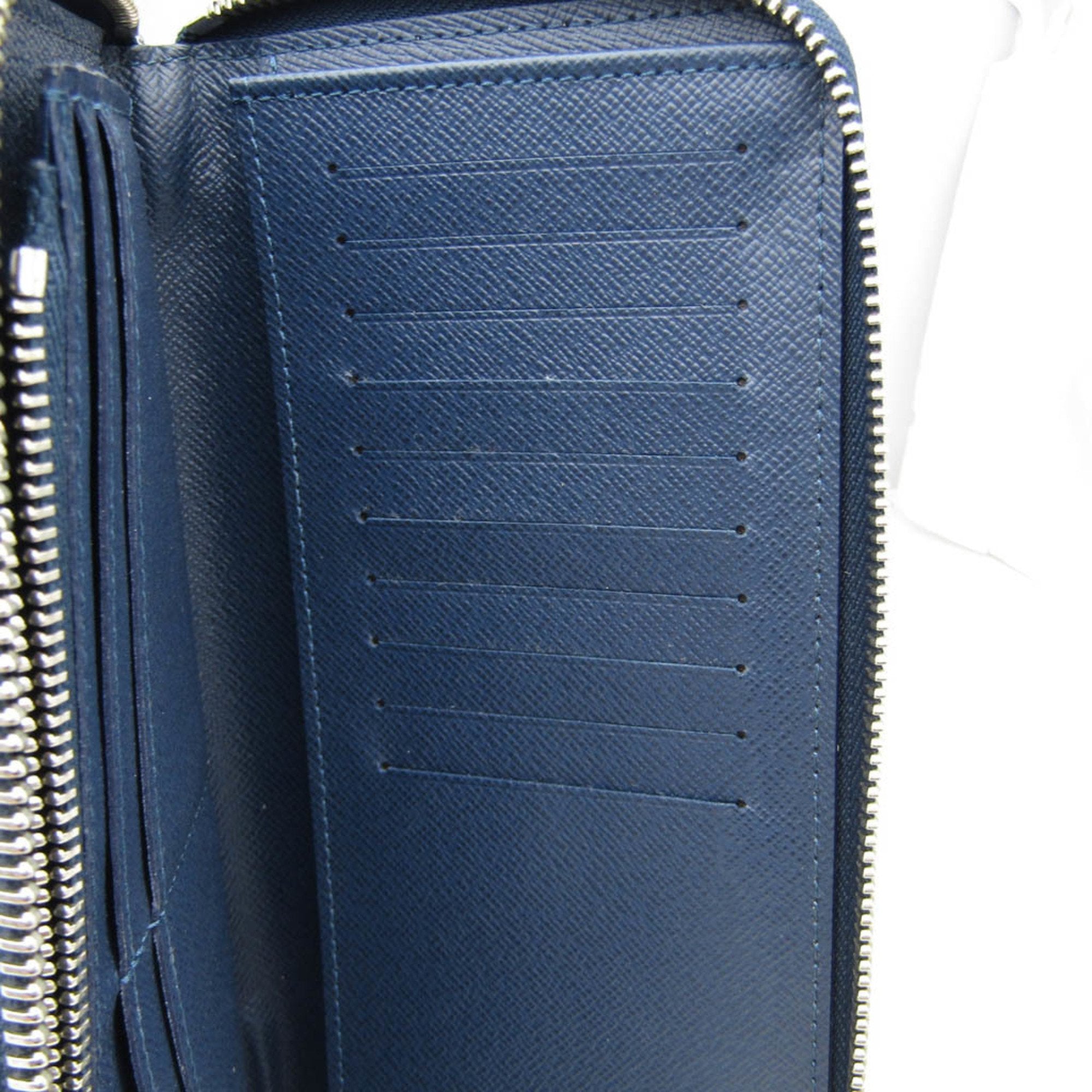 Louis Vuitton Zippy Wallet Vertical Navy Leather Wallet  (Pre-Owned)