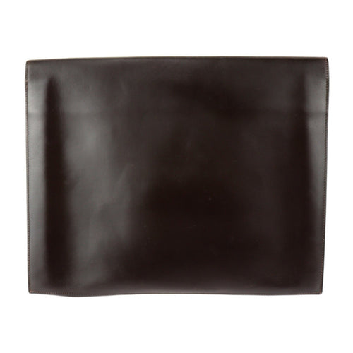 Hermès Faco Brown Leather Clutch Bag (Pre-Owned)