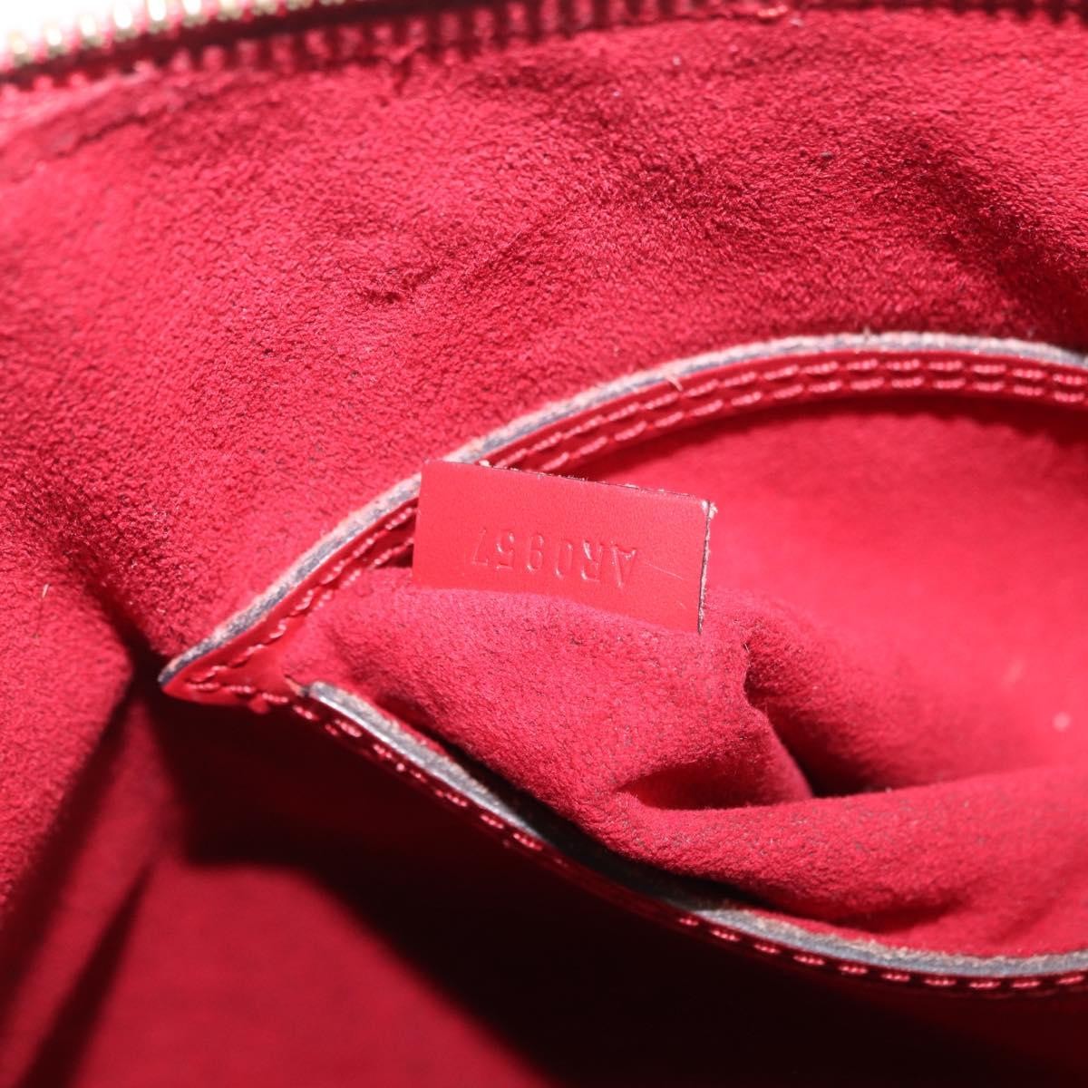 Louis Vuitton Alma Epi Leather Red Leather Handbag (Pre-Owned)