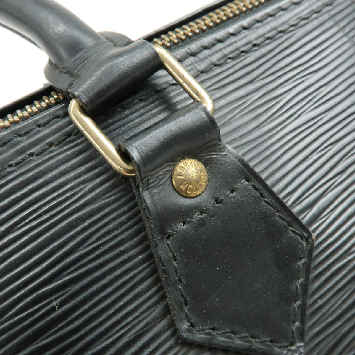 Louis Vuitton Speedy Epi Leather Black Leather Handbag (Pre-Owned)