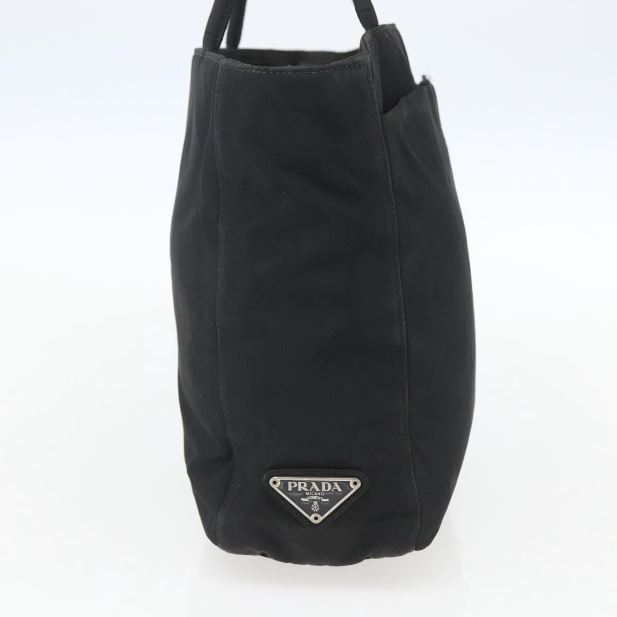 Prada Vintage Tote Tessuto Black Nylon Tote Bag Bag (Pre-Owned)
