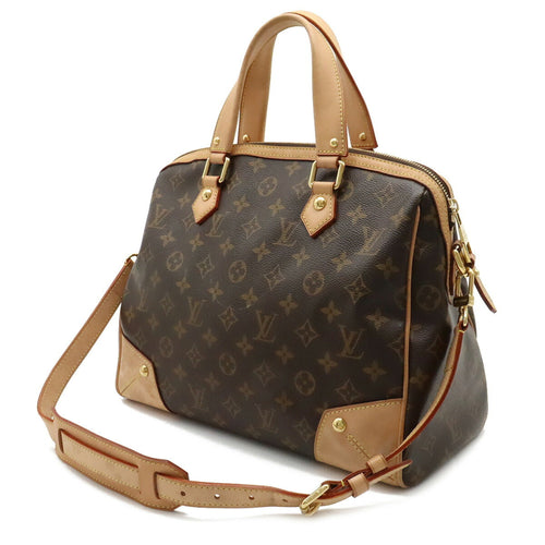 Louis Vuitton Retiro Pm Brown Canvas Shoulder Bag (Pre-Owned)