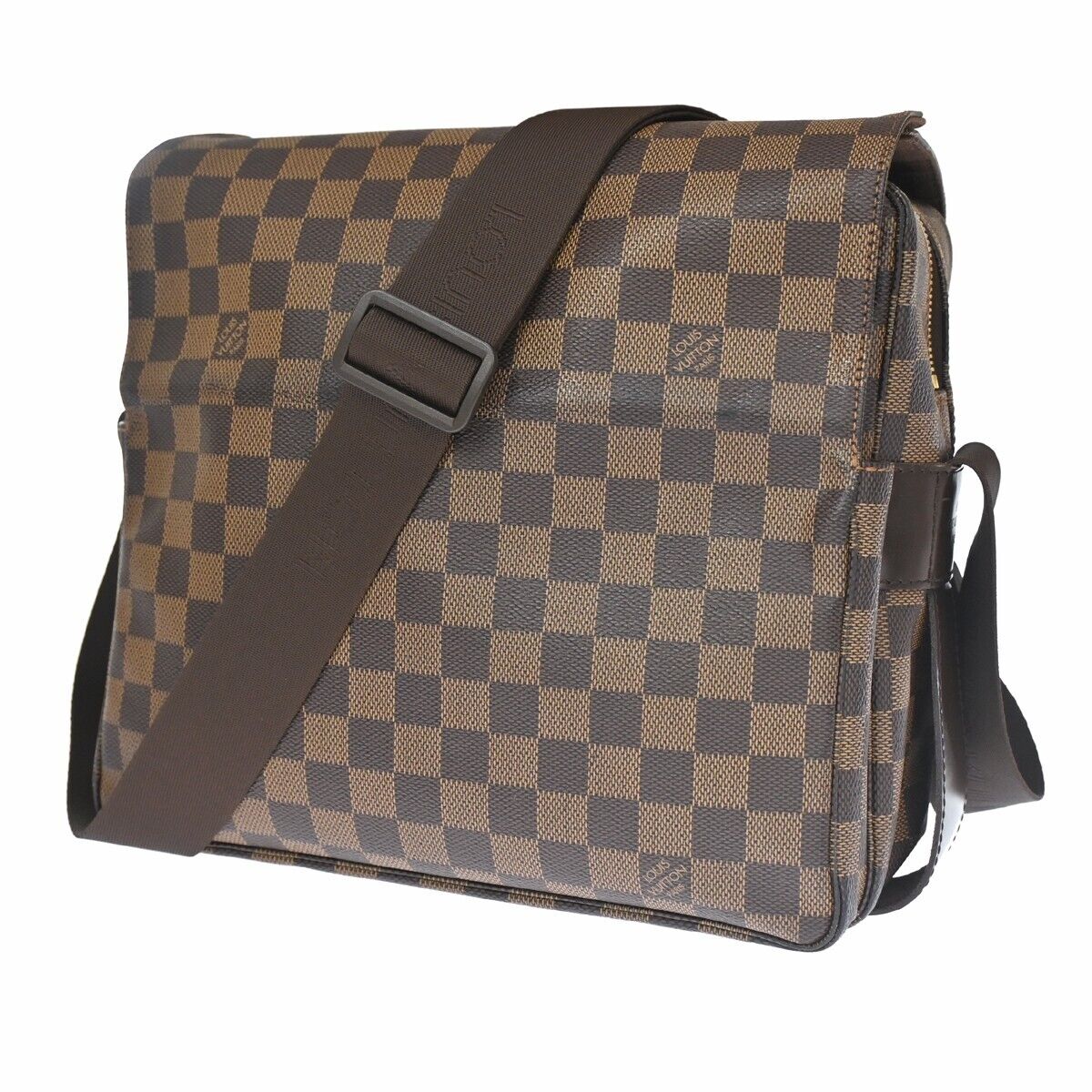 Louis Vuitton Naviglio Brown Canvas Backpack Bag (Pre-Owned)