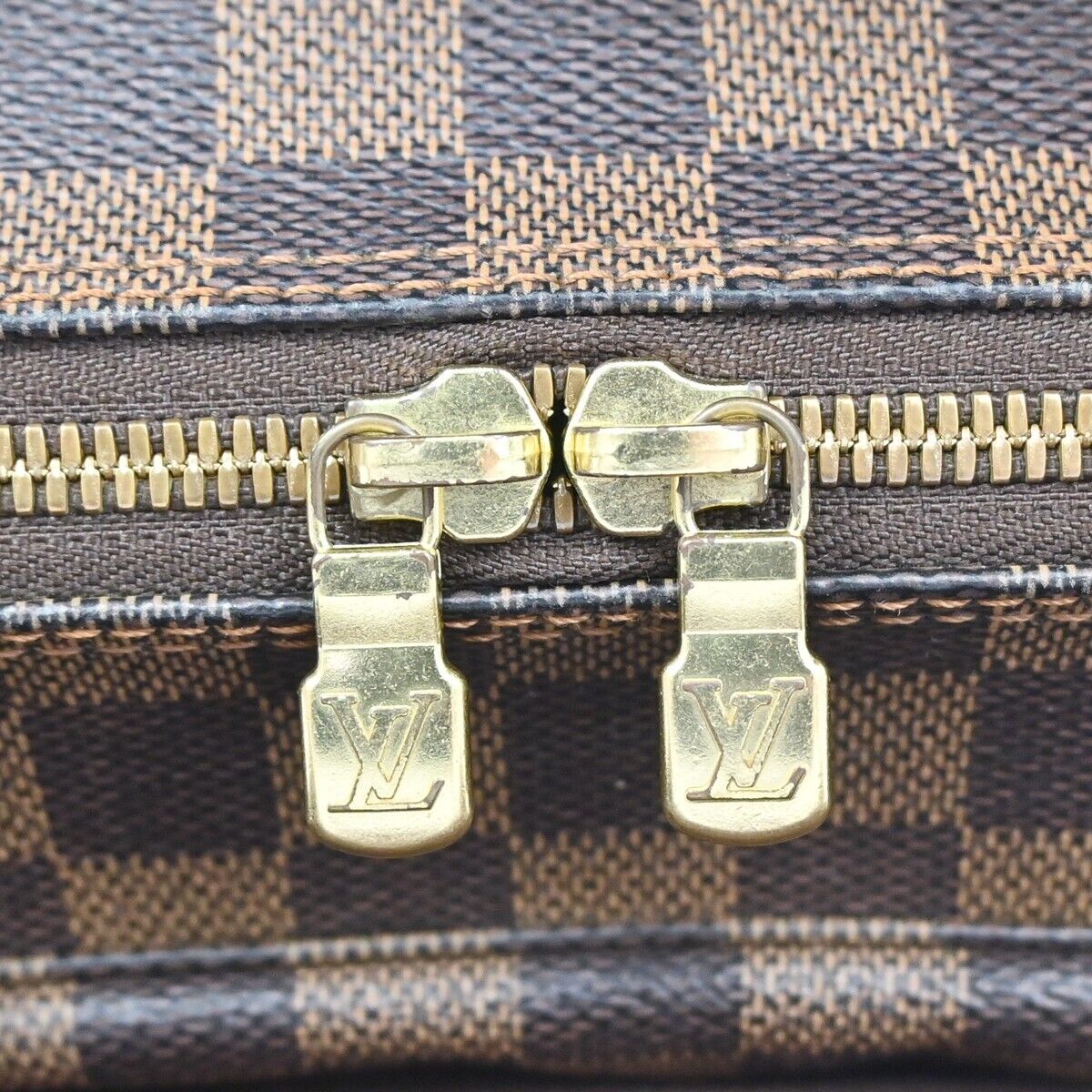 Louis Vuitton Naviglio Brown Canvas Backpack Bag (Pre-Owned)