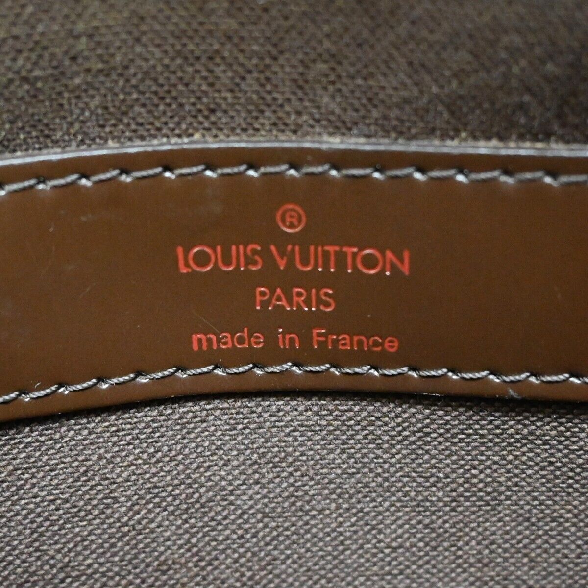 Louis Vuitton Naviglio Brown Canvas Backpack Bag (Pre-Owned)