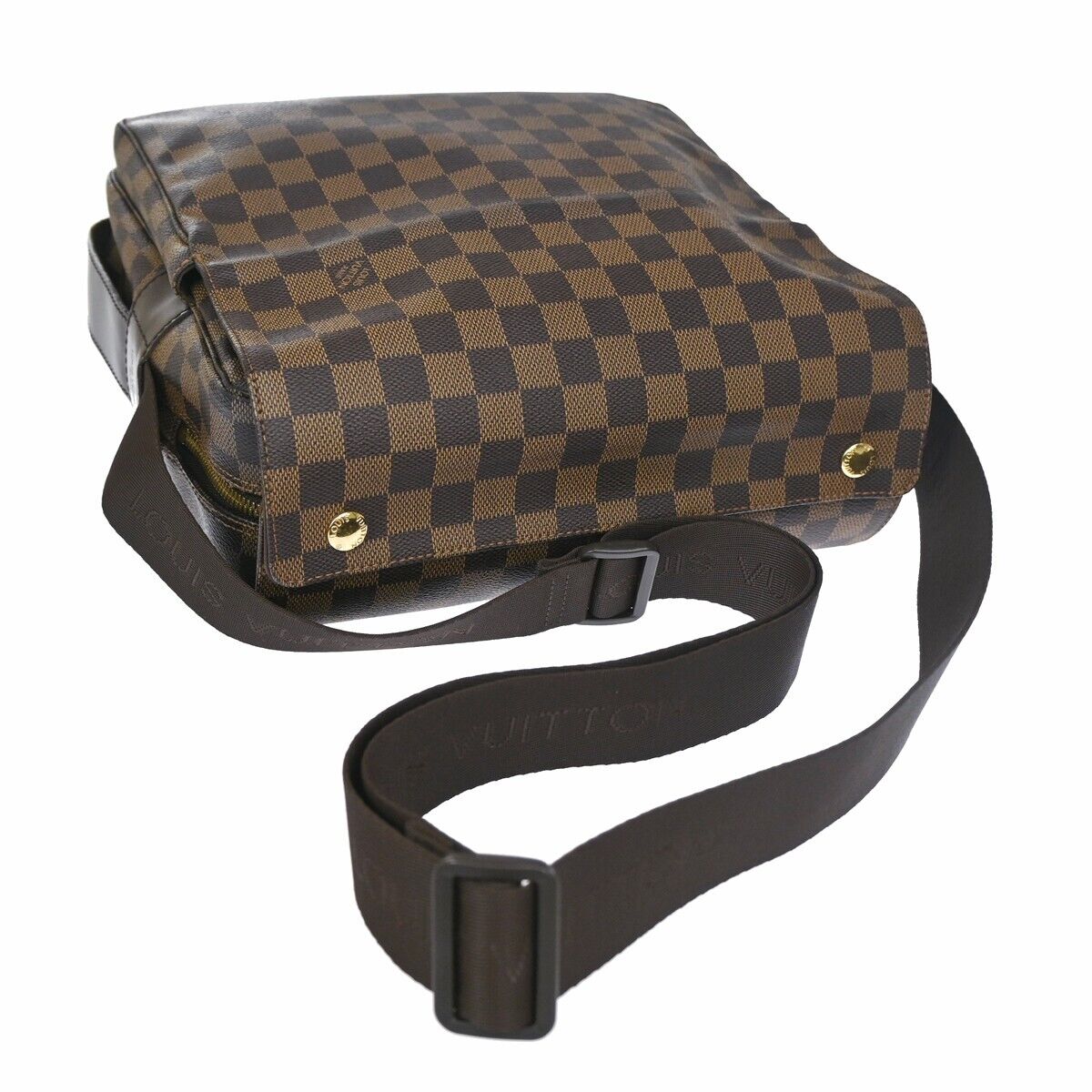 Louis Vuitton Naviglio Brown Canvas Backpack Bag (Pre-Owned)