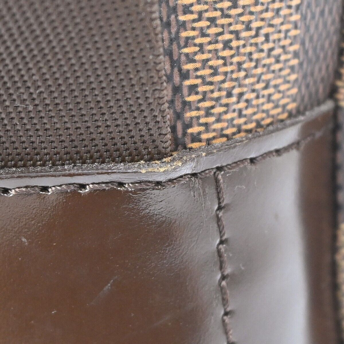 Louis Vuitton Naviglio Brown Canvas Backpack Bag (Pre-Owned)