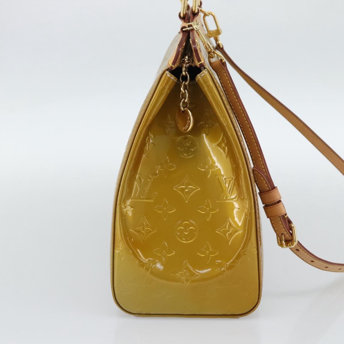 Louis Vuitton Brea Monogram Vernis Beige Patent_Leather Handbag (Pre-Owned)