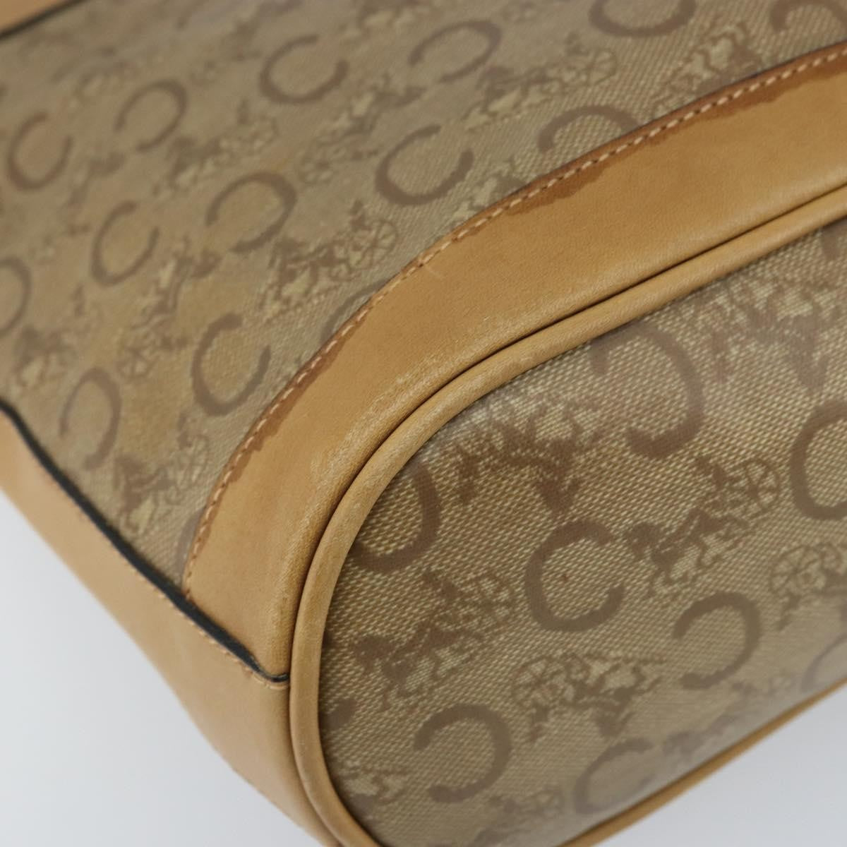 Celine C Sulky Canvas And Leather Beige Canvas Shoulder Bag Bag (Pre-Owned)