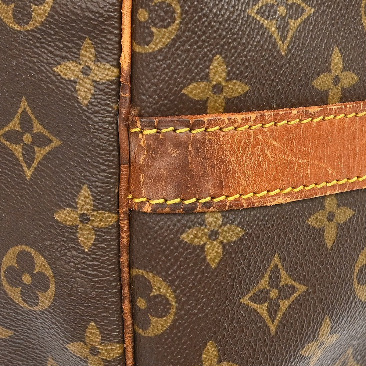 Louis Vuitton Keepall Bandouliere Monogram Canvas Brown Canvas Travel Bag Bag (Pre-Owned)