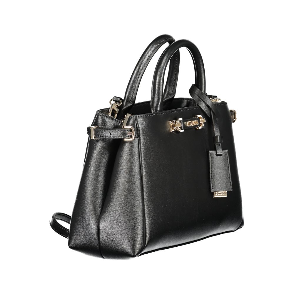 Guess Jeans Nero Poliuretano Women Women's Handbag