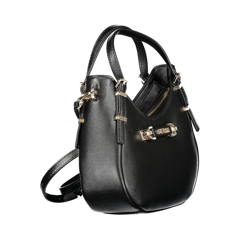 Guess Jeans Nero Poliuretano Women Women's Handbag