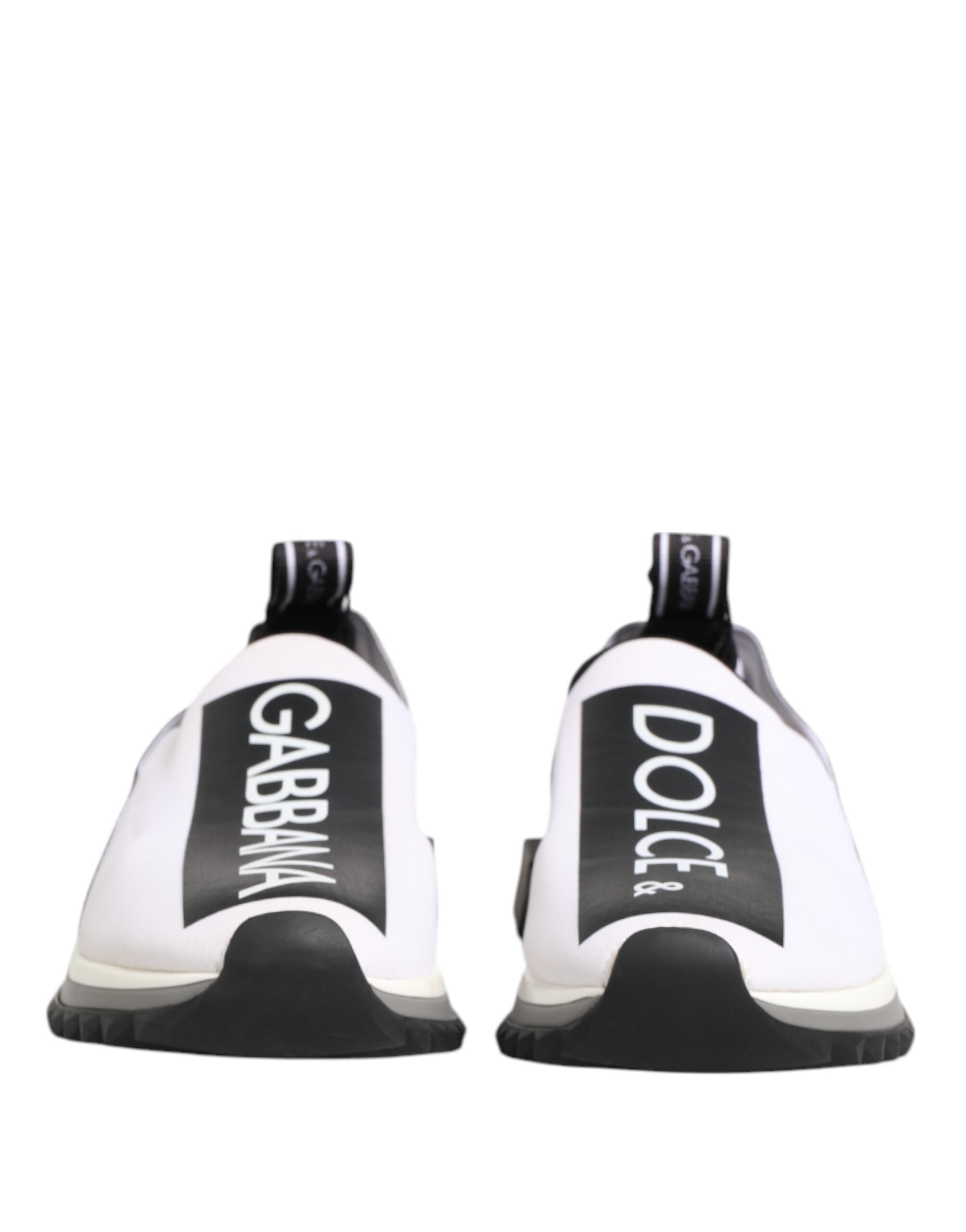 Dolce & Gabbana Black White Slip On Sorrento Sneakers Women's Shoes (Pre-Owned)