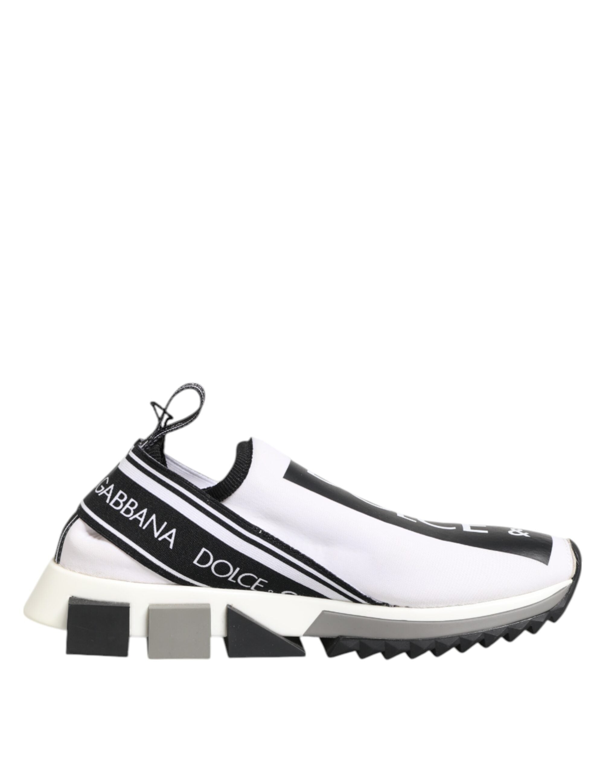 Dolce & Gabbana Black White Slip On Sorrento Sneakers Women's Shoes (Pre-Owned)