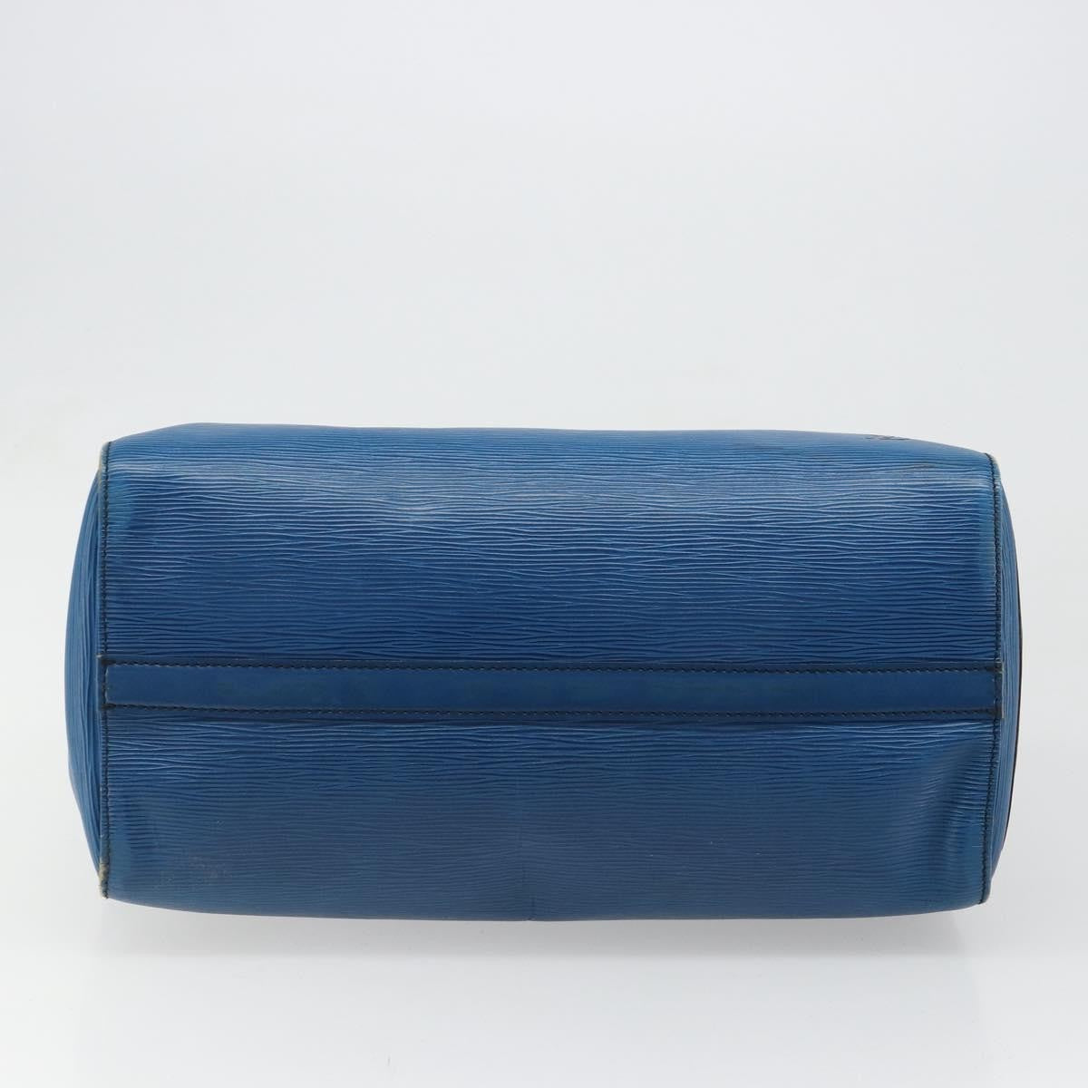 Louis Vuitton Speedy Epi Leather Blue Leather Handbag (Pre-Owned)