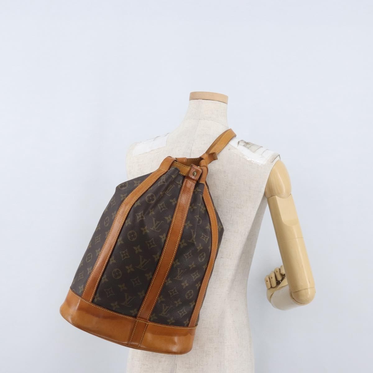 Louis Vuitton Randonnee Monogram Canvas Brown Canvas Shoulder Bag Bag (Pre-Owned)