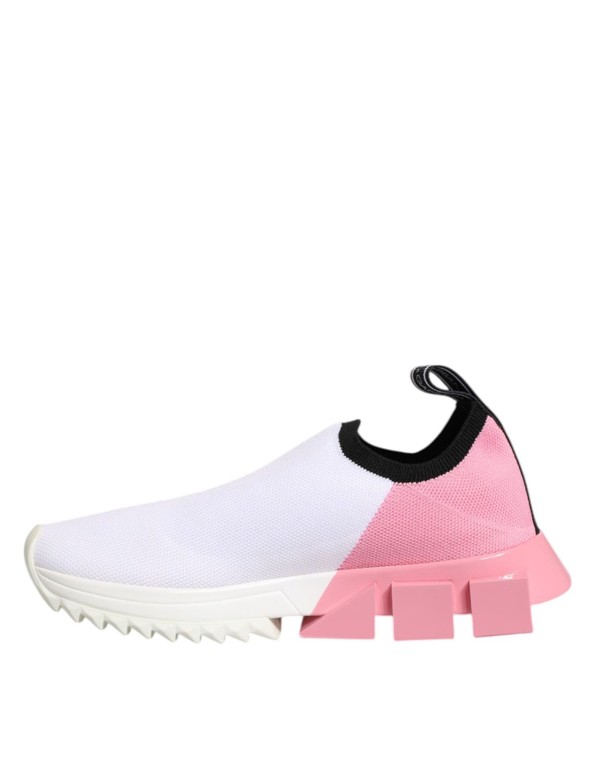 Dolce & Gabbana White Pink Low Top Sorrento Sneakers Women's Shoes (Pre-Owned)