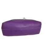 Prada Vitello Purple Leather Tote Bag (Pre-Owned)