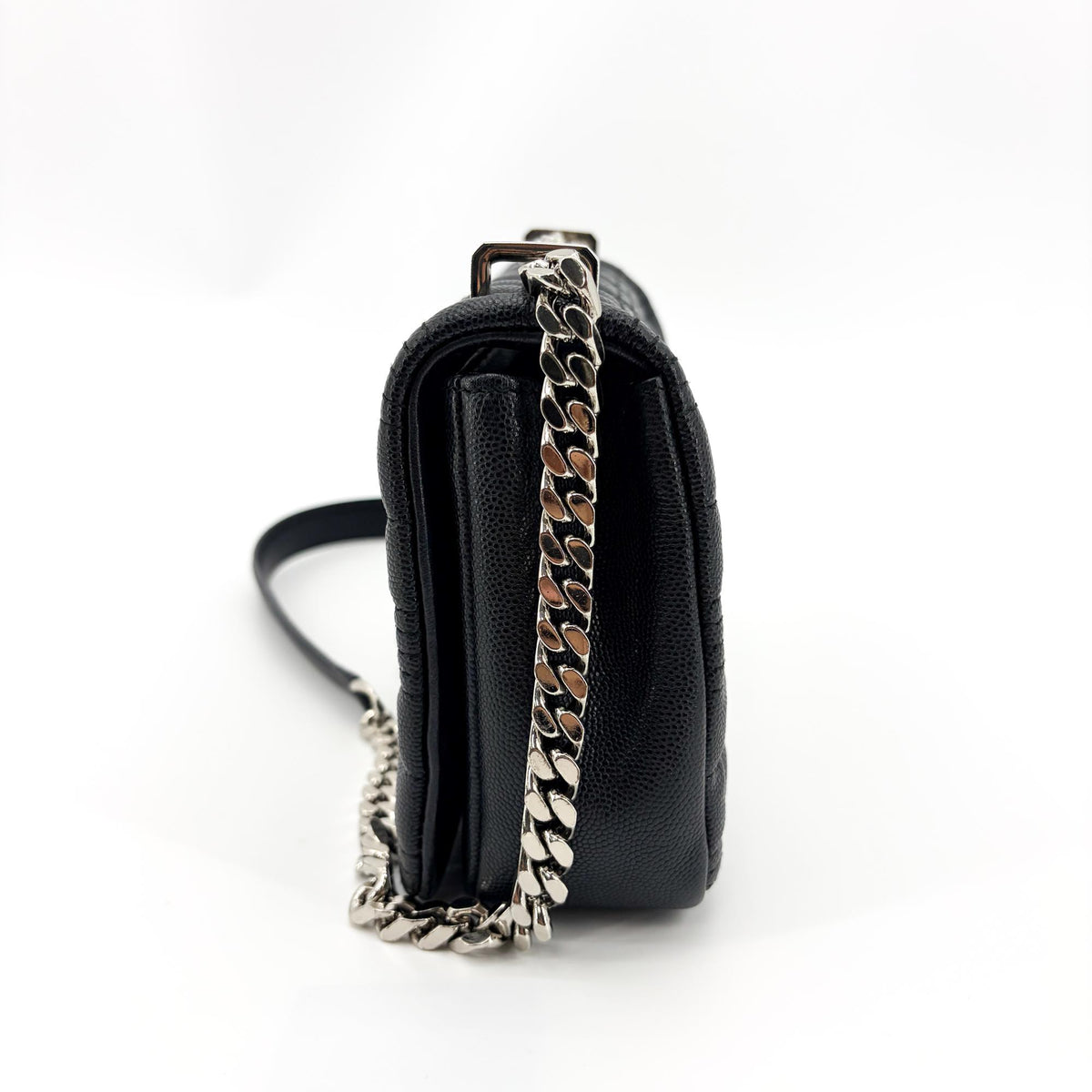 Burberry Lola Wallet On Chain Quilted Leather Black Calfskin Crossbody Bag Bag (Pre-Owned)