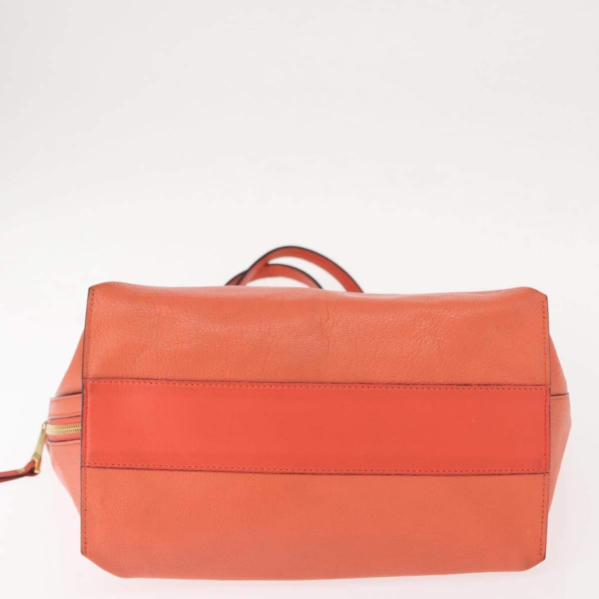 Chloe Dilan Tote Leather Pink Leather Tote Bag Bag (Pre-Owned)